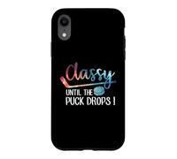 Carcasa para iPhone XR con Clase hasta Que el Disco caiga Hockey