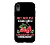 Carcasa para iPhone XR con mí es Hoy ´ Nicht gut Kirschen Essen! El Chocolate va