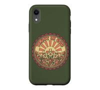 Carcasa para iPhone XR Confía en Dios, fe Cristiana, Floral, Amanecer, Retro, Bohemio