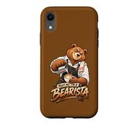 Carcasa para iPhone XR ¡Confía en mí, Soy un Bearista! Divertido diseño de Oso Barista