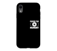 Carcasa para iPhone XR Congelar el Momento Fotógrafo Cámara Minimalista