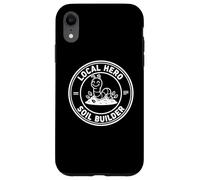 Carcasa para iPhone XR Constructor de Suelo Local y héroe Naturaleza Diseño de Gusano