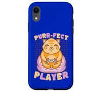 Carcasa para iPhone XR Controlador Purr-FECT Player Cat Gamer Kitty