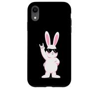 Carcasa para iPhone XR Cool Bunny Rock On Funny Rabbit - Gafas de Sol
