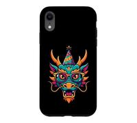 Carcasa para iPhone XR Cool Dragon Party Hat Gafas de Sol Diseño