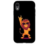 Carcasa para iPhone XR Cool Lion Rock On Funny Animal Lover Graphic Gafas de Sol