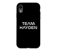 Carcasa para iPhone XR Cool: Team Hayden First Name Show Support, Be On Team Hayden
