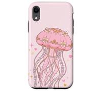 Carcasa para iPhone XR Coquette Jellyfish Pink Bow Pearls Soft Girl Aesthetic
