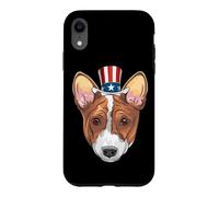Carcasa para iPhone XR Corgi Uncle Sam 4 de Julio USA Dog Puppy