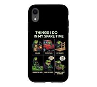 Carcasa para iPhone XR Cosas Que Hago en mi Tiempo Libre Papá Humor asando a Funny Frog