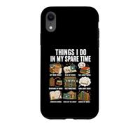 Carcasa para iPhone XR Cosas Que Hago en mi Tiempo Libre para Amantes de los Libros, Divertido diseño libroso