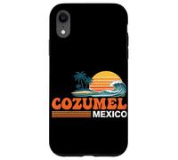 Carcasa para iPhone XR Cozumel México Vintage Sunset Island