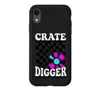 Carcasa para iPhone XR Crate Digger Retro Vinyl Record Collector Audiophile DJ