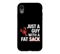 Carcasa para iPhone XR Crawfish Just A Guy with Fat Sack Cajun Seafood Crayfish