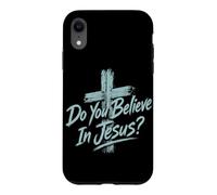 Carcasa para iPhone XR ¿Crees En Jesús Cruz Cristiana Fe Religioso