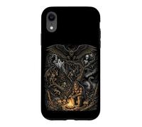 Carcasa para iPhone XR Criaturas del Bosque Misterioso Bigfoot Leyendas del Hombre Polilla