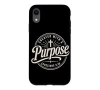 Carcasa para iPhone XR Cristianos Efesios Creados con Un Propósito Versículo Bíblico Fe