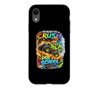Carcasa para iPhone XR Crush Preescolar Dinosaurio Monster Truck Regreso a la Escuela Divertido
