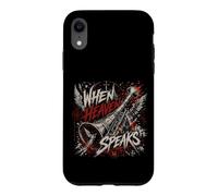 Carcasa para iPhone XR Cuando el Cielo Habla Trompeta Cristiana Revelación