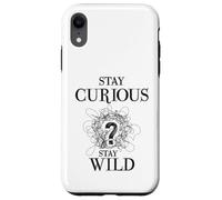 Carcasa para iPhone XR Curious Stay Wild Question Mark Scribble Inspirational Love