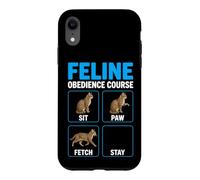 Carcasa para iPhone XR Curso de obediencia Felina Entrenamiento de Gatos Divertidos