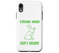Carcasa para iPhone XR Cute Animal Quote Strong Mind Soft Heart Mental Health