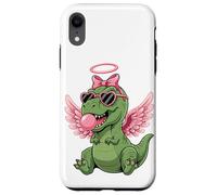 Carcasa para iPhone XR Cute Dinosaur Angel Valentine's Day Gum Love