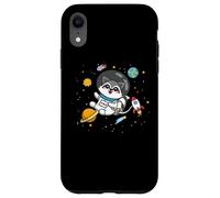 Carcasa para iPhone XR Cute Funny Kawaii Cartoon Kids Astronaut Space Raccoon Lover