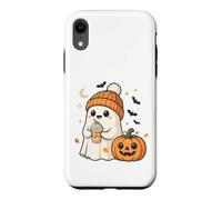 Carcasa para iPhone XR Cute Ghost Pumpkin Spice Latte Temporada de otoño