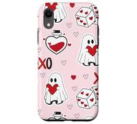 Carcasa para iPhone XR Cute Ghost Valentines XOXO Heart Dice Spooky