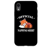 Carcasa para iPhone XR Cute Official Napping Shirt Red Panda Lover