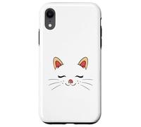 Carcasa para iPhone XR Cute Sleepy Cat Face Adorable Feline Kitty Lover