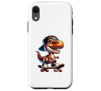 Carcasa para iPhone XR Cute T-Rex Skateboard Baby Dinosaur Cartoon for Kids