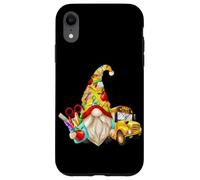 Carcasa para iPhone XR Cute Teacher GNOME with Big Yellow Bus For School Bus Driver