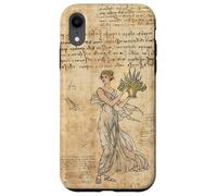 Carcasa para iPhone XR Cute Vintage Wild Flower Motif Antique Fairycore Aesthetic