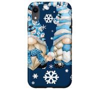 Carcasa para iPhone XR Cute Winter Gnomes with Snowflakes Snowball Decor & Snowman