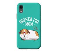 Carcasa para iPhone XR Cute Womens Girls Red Glasses Guinea Pig Mom Lover