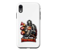 Carcasa para iPhone XR Cyber Sentinel Knight Protegiendo tu ámbito Digital