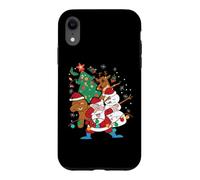 Carcasa para iPhone XR Dabbing Santa Elf Friends Navidad Niños Niñas Hombres Navidad Dab