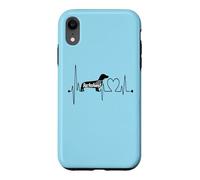 Carcasa para iPhone XR Dachshund Heartbeat EKG Pulse Doxie Dog Lover Dueño de Mascota