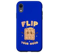 Carcasa para iPhone XR Dale la Vuelta a tu Estado de ánimo Lindo Juego de Palabras con gofres