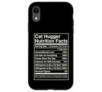 Carcasa para iPhone XR Datos nutricionales de Cat Hugger Funny Feline Lover Owner