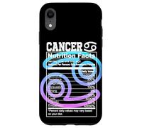 Carcasa para iPhone XR Datos Nutricionales del Cáncer Signo del Zodíaco Astrología Azul Púrpura
