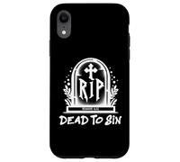 Carcasa para iPhone XR Dead to Sin - Romans 6:11 Christian Faith Graffiti