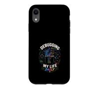 Carcasa para iPhone XR Debugging My Life Daily Gamer Coffee Design