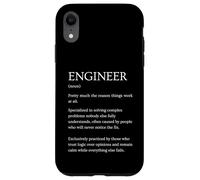 Carcasa para iPhone XR Definición de Ingeniero Divertido Diccionario sarcástico