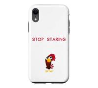 Carcasa para iPhone XR Deja de Mirar mi Polla Divertido Grosero Inapropiado Feo Groovy