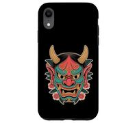 Carcasa para iPhone XR Demonio Japonés Tatuaje Cara Yokai Diablo Hannya Japón Oni Máscara