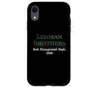 Carcasa para iPhone XR Departamento de Gestión de Riesgos de Lehman Blanco