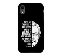 Carcasa para iPhone XR Desire Less Cita G.K. Chesterton Filosofía Sabiduría